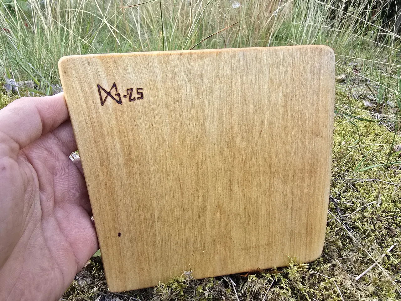 Brandubh av hyvlad björk med pyrografi - Bild 4